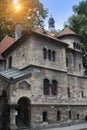 Ancient houses in the Jewish quarter in the Old Town in Pragues , Czech Republic Royalty Free Stock Photo