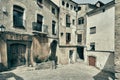 Ancient houses of Miravet village. Spain