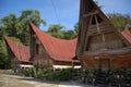 Ancient houses of Tribe Batak Royalty Free Stock Photo