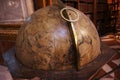 Ancient huge globe standing in the main hall of the National Austrian Library in the Hofburg Palace Royalty Free Stock Photo