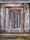 Ancient Icelandic wooden door Royalty Free Stock Photo