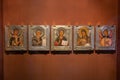Ancient icons in Ipatiev Monastery, Kostroma town, Russia Royalty Free Stock Photo