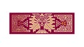 Ancient Inca Inspired Patterned Border Element, vector design Generative AI Royalty Free Stock Photo
