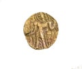 Ancient India Gupta Dynasty Gold Coin Archer Type Royalty Free Stock Photo