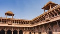 Ancient Indian architecture. The upper part of the Jahangir Mahal Palace Royalty Free Stock Photo