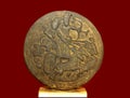 Ancient Indian coin depicting Indian mythology