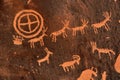 Ancient Indian Petroglyph Royalty Free Stock Photo