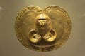 Ancient indigenous colombian cultue golden pectoral