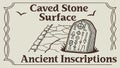 Ancient Inscriptions on Caved Stone Surface Vector Graphic, vector design Generative AI Royalty Free Stock Photo