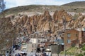 Ancient Iranian cave village in the rocks of Kandovan. The legacy of Persia