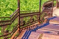 An ancient iron staircase. Samara Ulyanovskiy Royalty Free Stock Photo