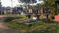 An ancient Islamic graveyard in the town of Murshidabad