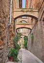 Bevagna, Umbria, Italy: ancient alley Royalty Free Stock Photo