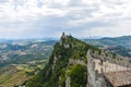 Ancient Italian Castle on Top of the World Royalty Free Stock Photo