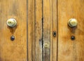 Ancient Italian door in Tuscany, Italy Royalty Free Stock Photo