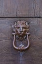 Ancient italian lion shaped door knocker