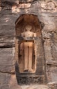 Ancient Jain statues carved out of rock in Gwalior, Madhya Pradesh, India