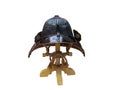 Ancient Japanese samurai ,Japanese soldiers traditional helmet w Royalty Free Stock Photo