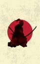 An Ancient Japanese Warrior, Samurai Royalty Free Stock Photo