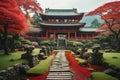 Ancient Japnese palace and garden