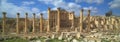 Ancient Jerash. Ruins of the Greco-Roman city of Gera at Jordan.