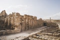 Jordan. Archaeological excavations in the old town of Jarash