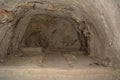 Ancient Jewish rock burials in Israel with cave paintings and Jewish symbols