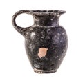 Ancient jug over white Royalty Free Stock Photo