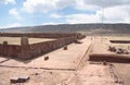 Ancient Kalasasaya temple in Tiwanaku area, Bolivia