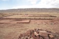 Ancient Kalasasaya temple, Tiwanaku, Bolivia Royalty Free Stock Photo