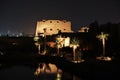 Ancient Karnak temple in Luxor at night, Egypt, Africa Royalty Free Stock Photo