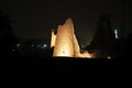 Ancient Karnak temple in Luxor at night, Egypt, Africa Royalty Free Stock Photo