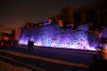 Ancient Karnak temple in Luxor at night, Egypt, Africa Royalty Free Stock Photo