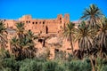 Ancient Kasbah near the city of Tinghir - a beautiful oasis on the Todra River in the Atlas Mountains, Morocco Royalty Free Stock Photo