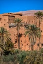 Ancient Kasbah near the city of Tinghir - a beautiful oasis on the Todra River in the Atlas Mountains, Morocco Royalty Free Stock Photo