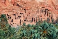 Ancient Kasbah near the city of Tinghir - a beautiful oasis on the Todra River in the Atlas Mountains, Morocco Royalty Free Stock Photo