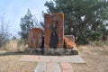 Ancient khachkars near the Sevanavank monastery. Armenia Royalty Free Stock Photo
