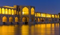 Ancient Khaju Bridge, Pol-e Khaju, in Isfahan, Iran