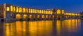 Ancient Khaju Bridge, Pol-e Khaju, in Isfahan, Iran