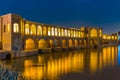 Ancient Khaju Bridge, Pol-e Khaju, in Isfahan, Iran
