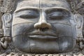 Buddha Face Portrait Ancient Khmer Sculpture Sangke Buddhist Temple Battambang Cambodia