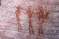 Bushman paintings in a cave.