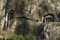 Ancient King Rock Tombs - Amasya TURKEY Royalty Free Stock Photo