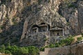 Ancient King Rock Tombs - Amasya TURKEY Royalty Free Stock Photo