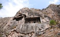 Ancient King Rock Tombs - Amasya TURKEY Royalty Free Stock Photo