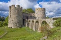 At the ancient Koporskaya fortress. Leningrad region Royalty Free Stock Photo