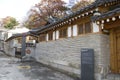 Ancient Korean architecture Bukchon Hanok Village Royalty Free Stock Photo