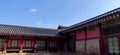 Ancient Korean structure inside the ancient Gyeongbokgung Palace, Seoul, Korea Royalty Free Stock Photo