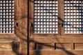 Ancient Korean wooden window and wall design