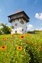 Ancient kozak tower, only remainder of a fortress, invaded and destroied during Bohdan Khmelnytsky rebellion Royalty Free Stock Photo